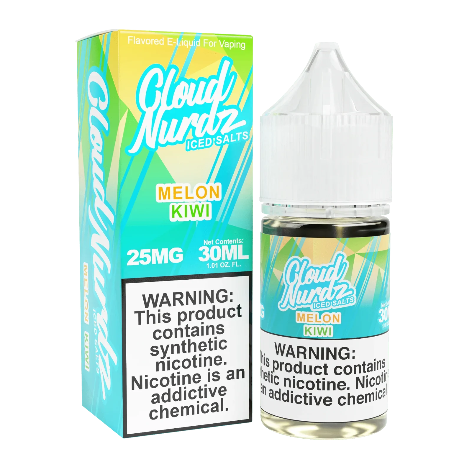 ICED Melon Kiwi SALT - Cloud Nurdz - 30mL