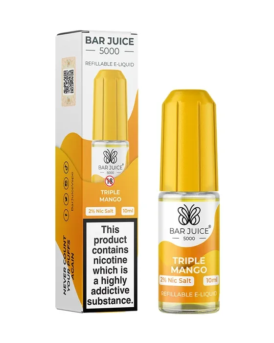 Triple Mango Nic Salt E-Liquid - Bar Juice 5000