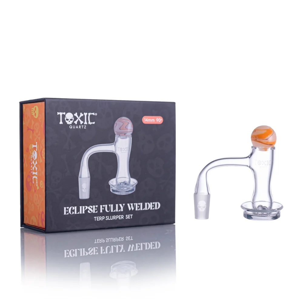 MKGlass TXQB17 Toxic 14MM 90° Eclipse Fully Welded Terp Slurper Set