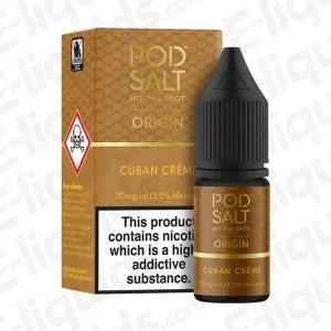 Pod Salt Origin Cuban Creme Nic Salt