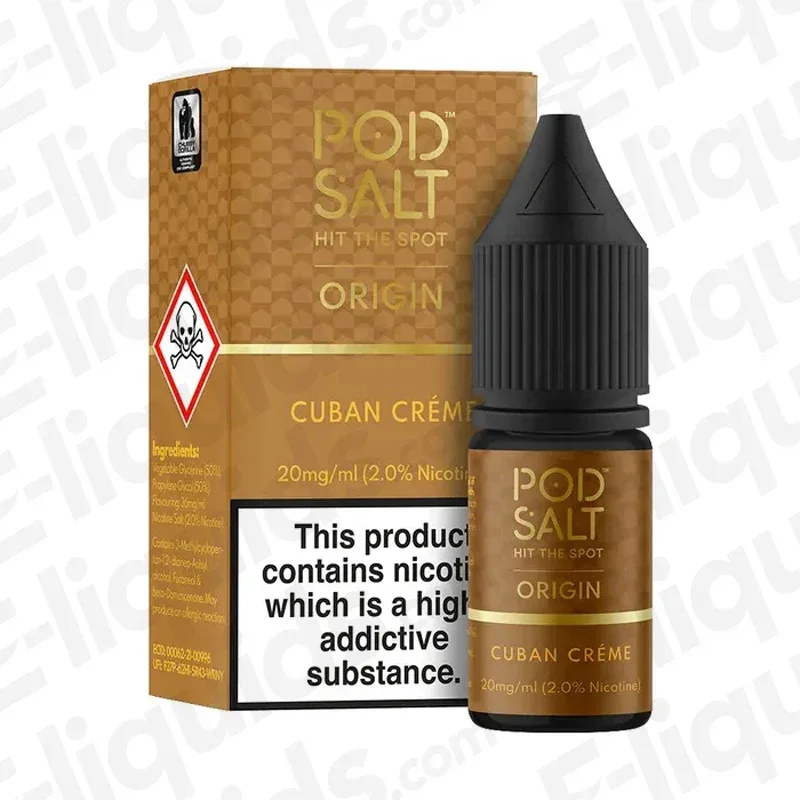Pod Salt Origin Cuban Creme Nic Salt