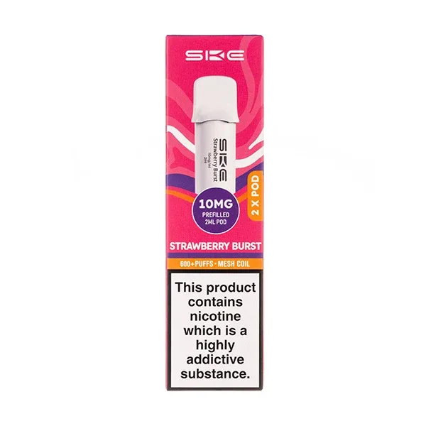Strawberry Burst Crystal 600 Pro Prefilled Pods by SKE