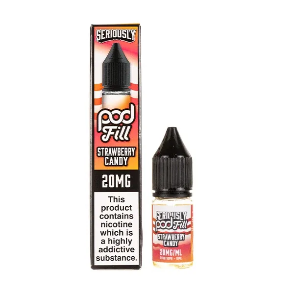 Strawberry Candy Nic Salt E-Liquid by Seriously Pod Fill