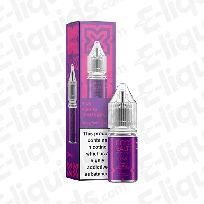 Pod Salt Nexus Pink Purple Lemonade Nic Salt