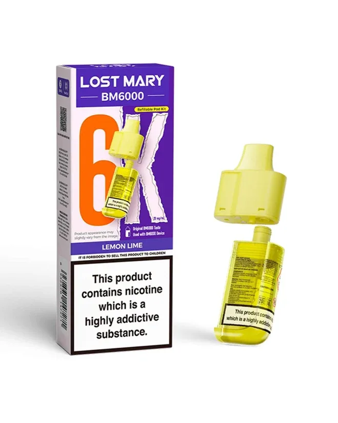 Lemon Lime Lost Mary BM6000 Refill Pod - Image 2