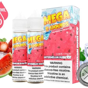 Watermelon Rush ICE MEGA E-LIQUIDS 2x60ml