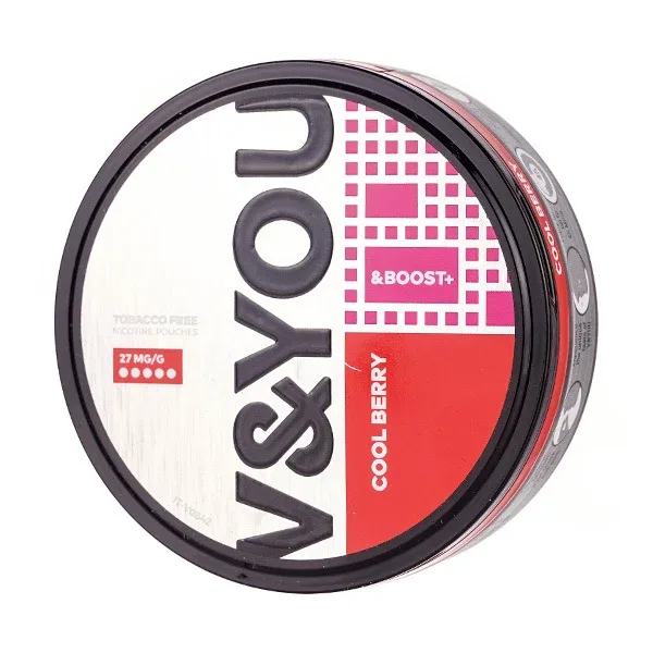 Cool Berry &Boost+ Nicotine Pouches by V&YOU