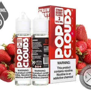 Strawberry Vape By Pop Clouds E-Liquid 120ml