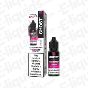 Vapes Bars Ghost Strawberry Raspberry Cherry Nic Salt