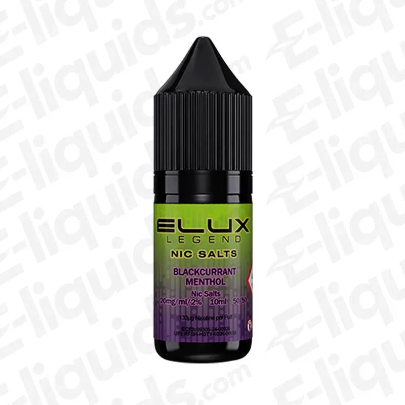 Elux Legend Blackcurrant Menthol Nic Salt