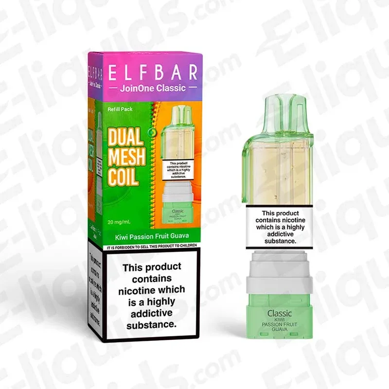 ELF BAR JoinOne15 Classic Kiwi Passion Fruit Guava Prefilled Pods