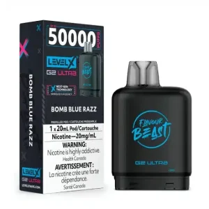 Level X Flavour Beast G2 Ultra Bomb Blue Razz (6/box)
