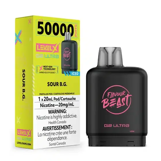 Level X Flavour Beast G2 Ultra Sour B.G. Iced (6/box)