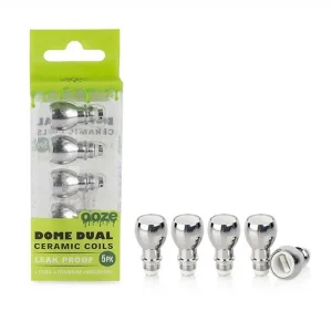 Ooze Dome Dual Ceramic Coil 5 Pack