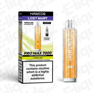 HAWCOS x Lost Mary Pro Max 7000 Lemon Lime Prefilled Pod Kit