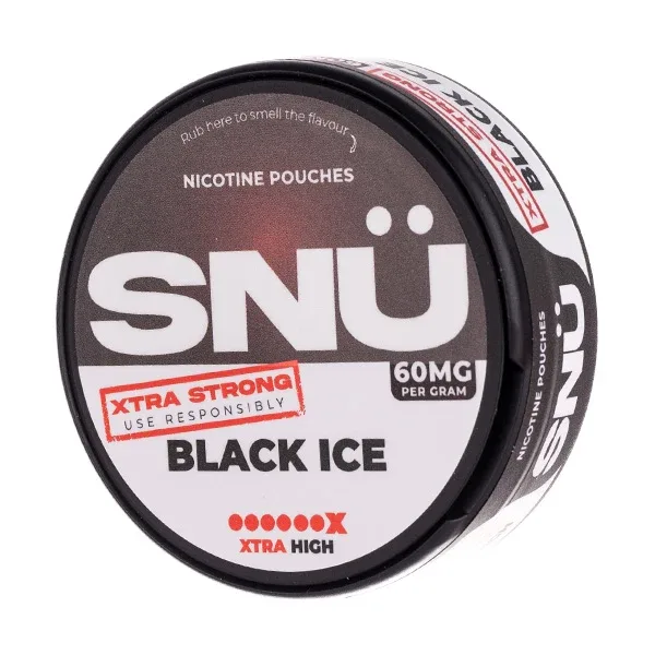 Black Ice (Extra Strong) Nicotine Pouches by SNÜ