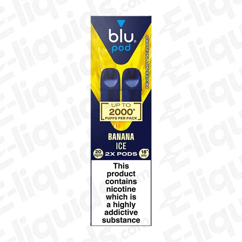 Blu Bar Blu Box Banana Ice Prefilled Pods (Pack of 2)