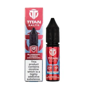 Blueberry Cherry Cranberry Nic Salt E-Liquid by Gold Bar Titan