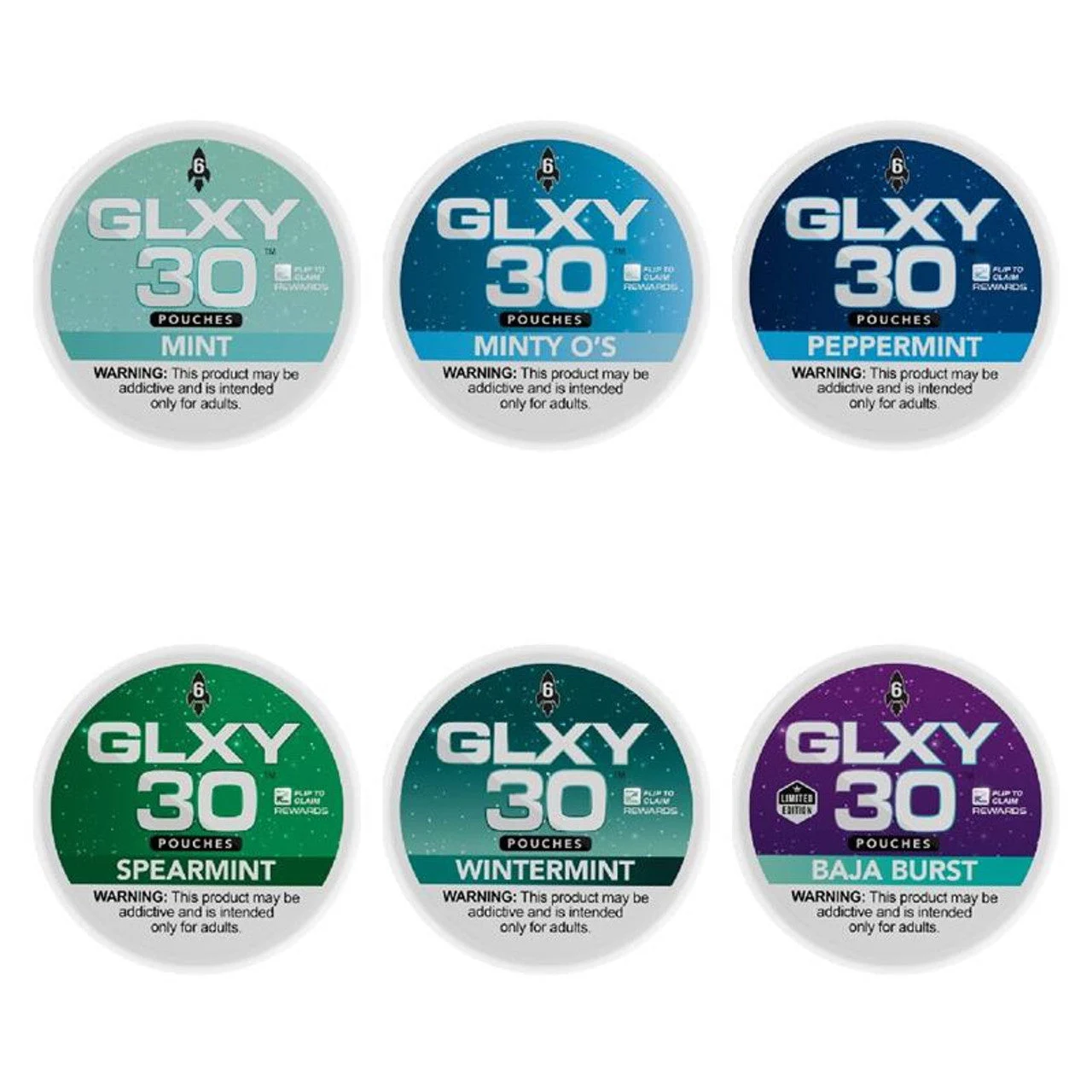 GLXY Nicotine Pouches (5-Can Pack)