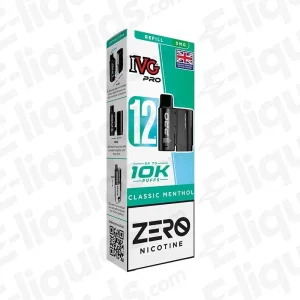 IVG Pro 12 0mg Classic Menthol Prefilled Pod