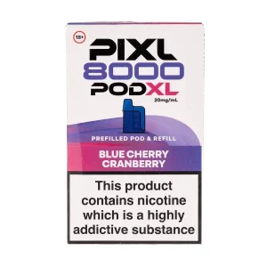 Blue Cherry Cranberry Pixl 8000 Prefilled Pod + Refill Pack