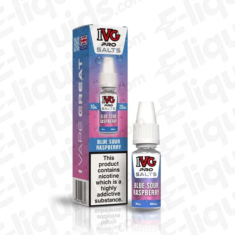 IVG Pro Blue Sour Raspberry Nic Salt - Image 2
