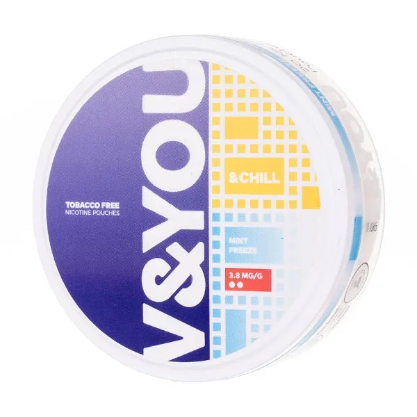 Mint Freeze &Chill Nicotine Pouches by V&YOU