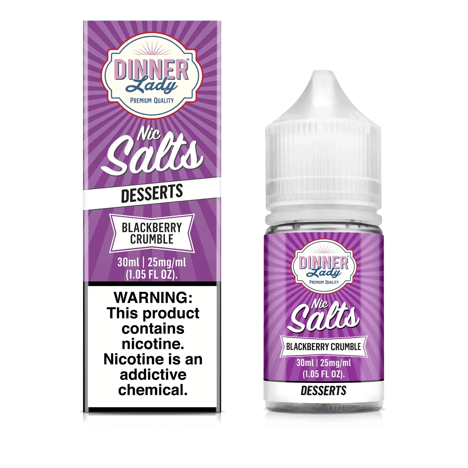 Blackberry Crumble SALT - Dinner Lady - 30mL