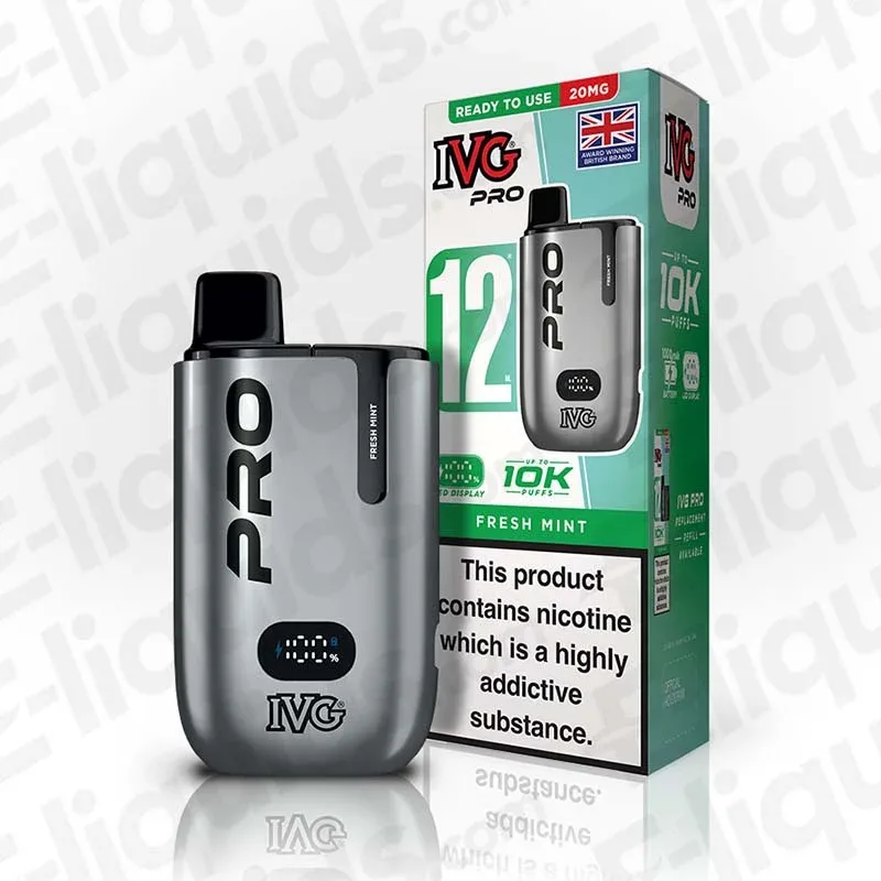IVG Pro 12 20mg Fresh Mint Prefilled Pod Kit