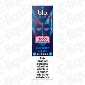Blu Bar Blu Box Blueberry Cherry Prefilled Pods (Pack of 2)
