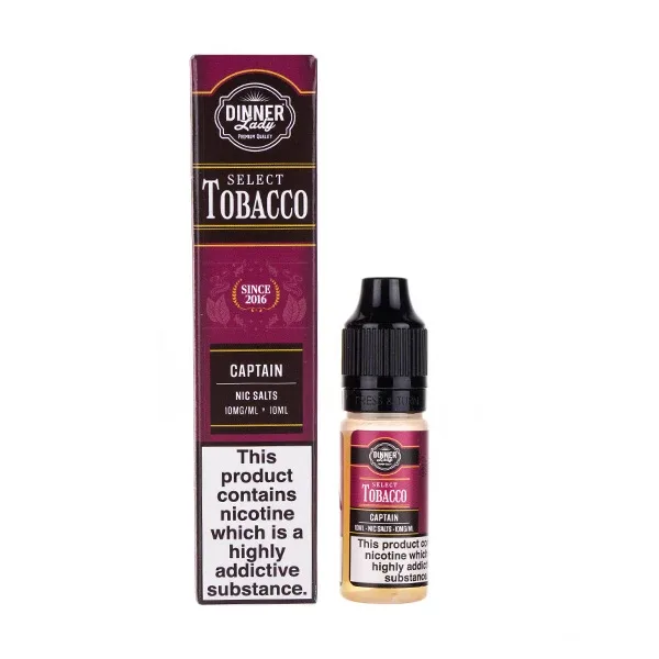 Captain Nic Salt E-Liquid by Dinner Lady Select Tobacco