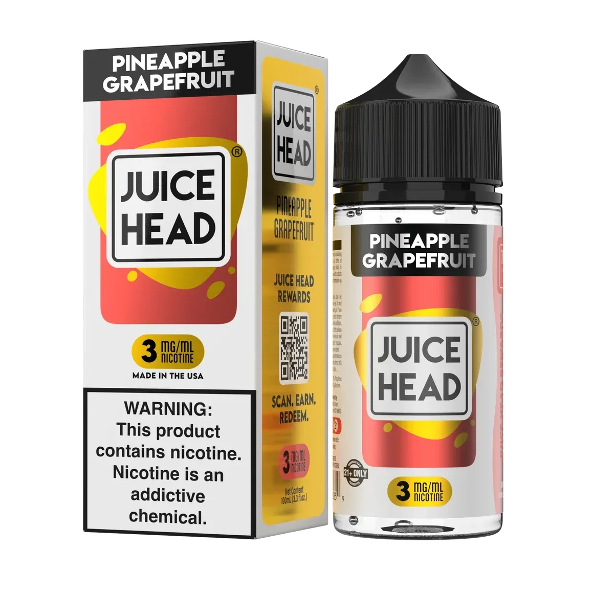 Juice Head E-Liquid - Pineapple Grapefruit - 100ml