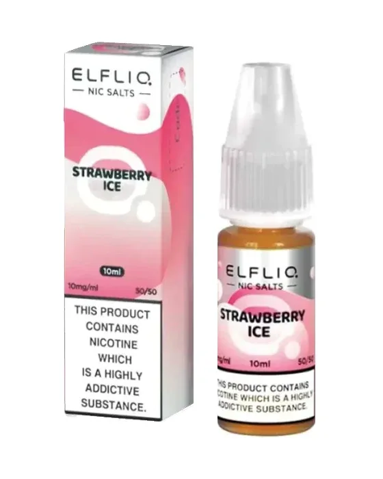 Strawberry Ice Nic Salt E-Liquid - ElfLiq