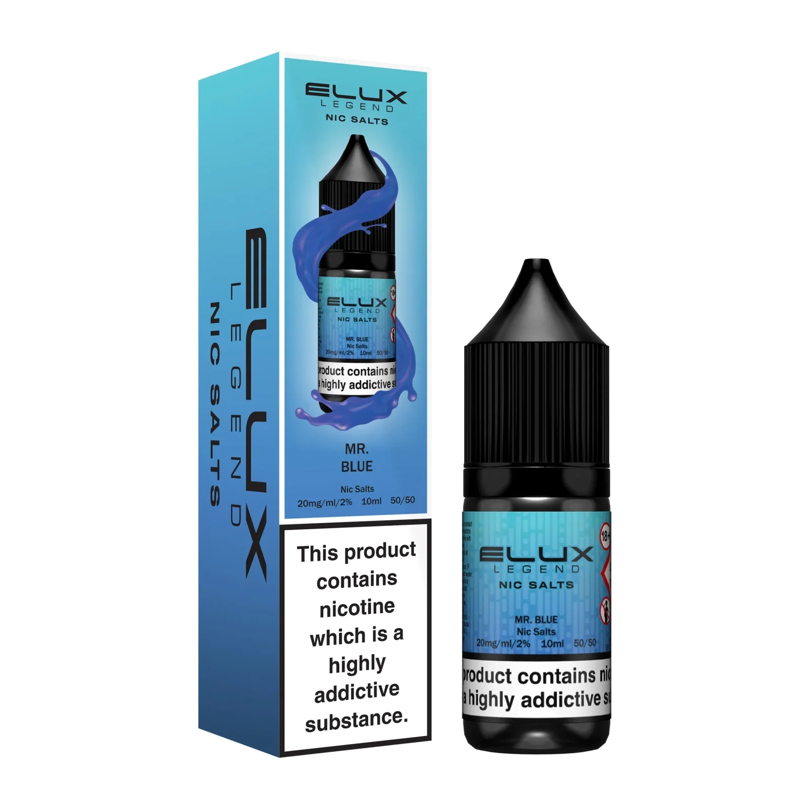 Mr Blue Nic Salt E-Liquid by Elux Legend - Image 2
