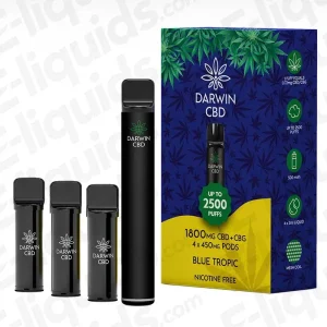 Darwin CBD+CBG 1800mg Blue Tropic Prefilled Pod Kit