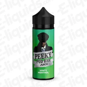 Peeky Pod Bar Minty Menthol 50/50 100ml Shortfill