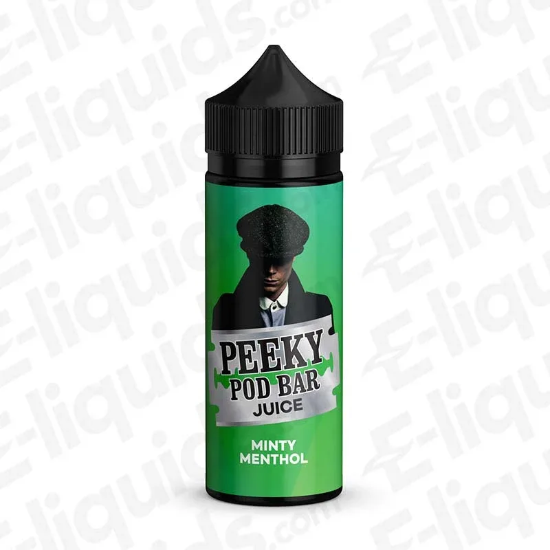 Peeky Pod Bar Minty Menthol 50/50 100ml Shortfill
