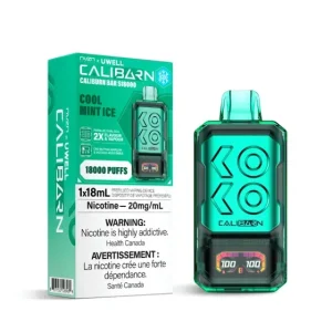 NVZN Uwell Caliburn Bar 18K Disposable Cool Mint Ice