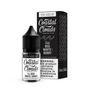 Coastal Clouds Salt E-Liquid Iced Red, White, and Berry 30ml