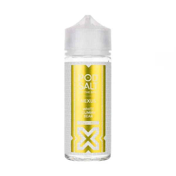 White Gummy Bear 100ml Shortfill E-Liquid by Pod Salt Nexus