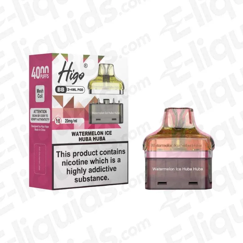 Higo BB 4000 Watermelon Ice Huba Huba Prefilled Pod