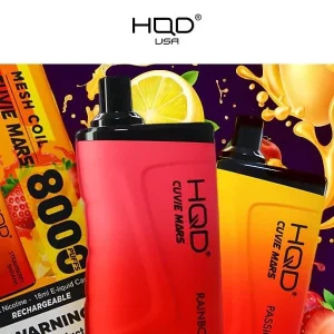 6 Pack of HQD Cuvie Mars (8000 Puffs)