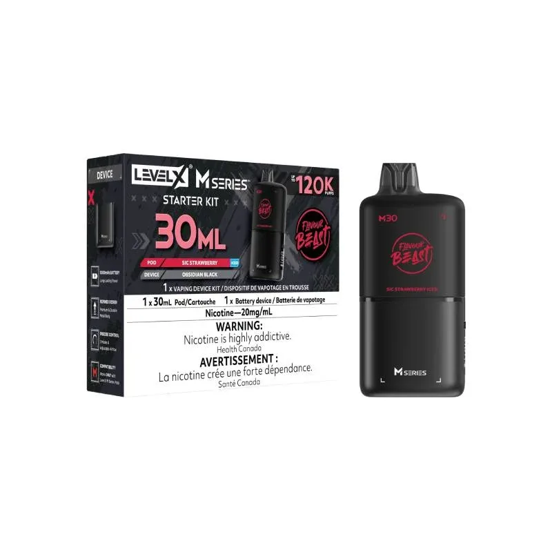 Level X M30 Series - Sic Strawberry Ice Starter Bundle