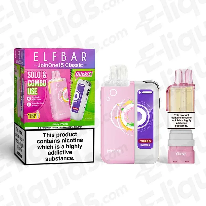 ELF BAR JoinOne15 Classic Juicy Peach Prefilled Pod Kit
