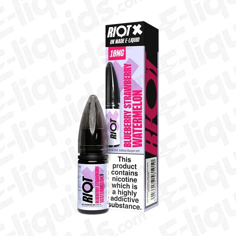 Riot Squad X Blueberry Strawberry Watermelon Nic Salt - Image 2