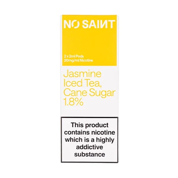 Jasmine Iced Tea Cane Sugar Prefilled Pods by No Saint