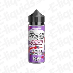 Ramsey E-Liquids Grape Strawberry Ramsey Pod Juice 100ml Shortfill Vape Juice