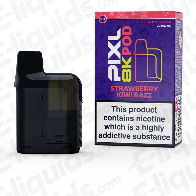 PIXL 8000 Strawberry Kiwi Razz Prefilled Pod