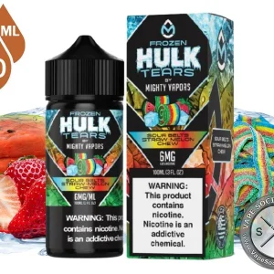 FROZEN HULK TEARS Sour Belt Straw-Melon Chew 100ml