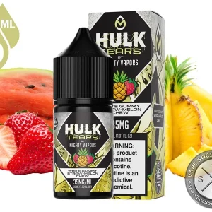 White Gummy Straw-Melon Chew Hulk Tears Salt 30ml